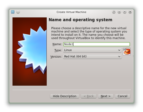 Create VM in VirtualBox