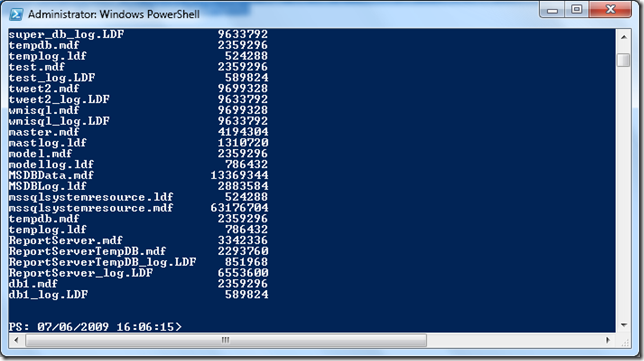 Find files by extension with Powershell