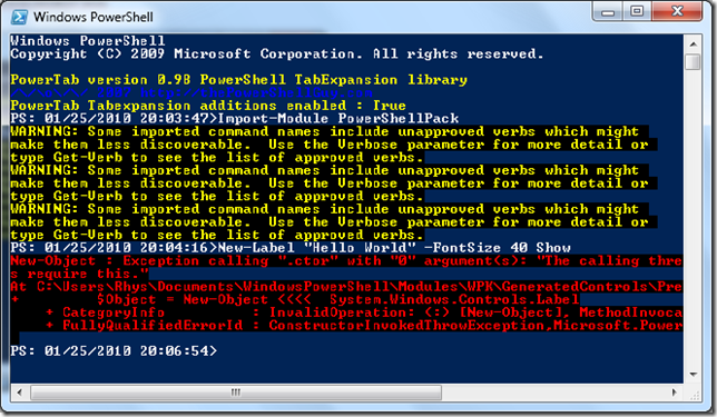 Powershell STA modeerror