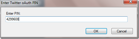 tweet-sql oauth pin