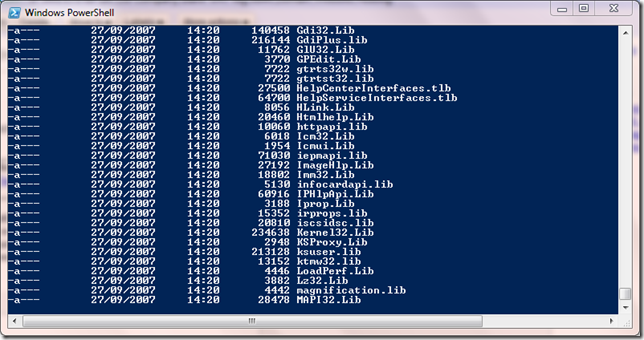 pause powershell console output